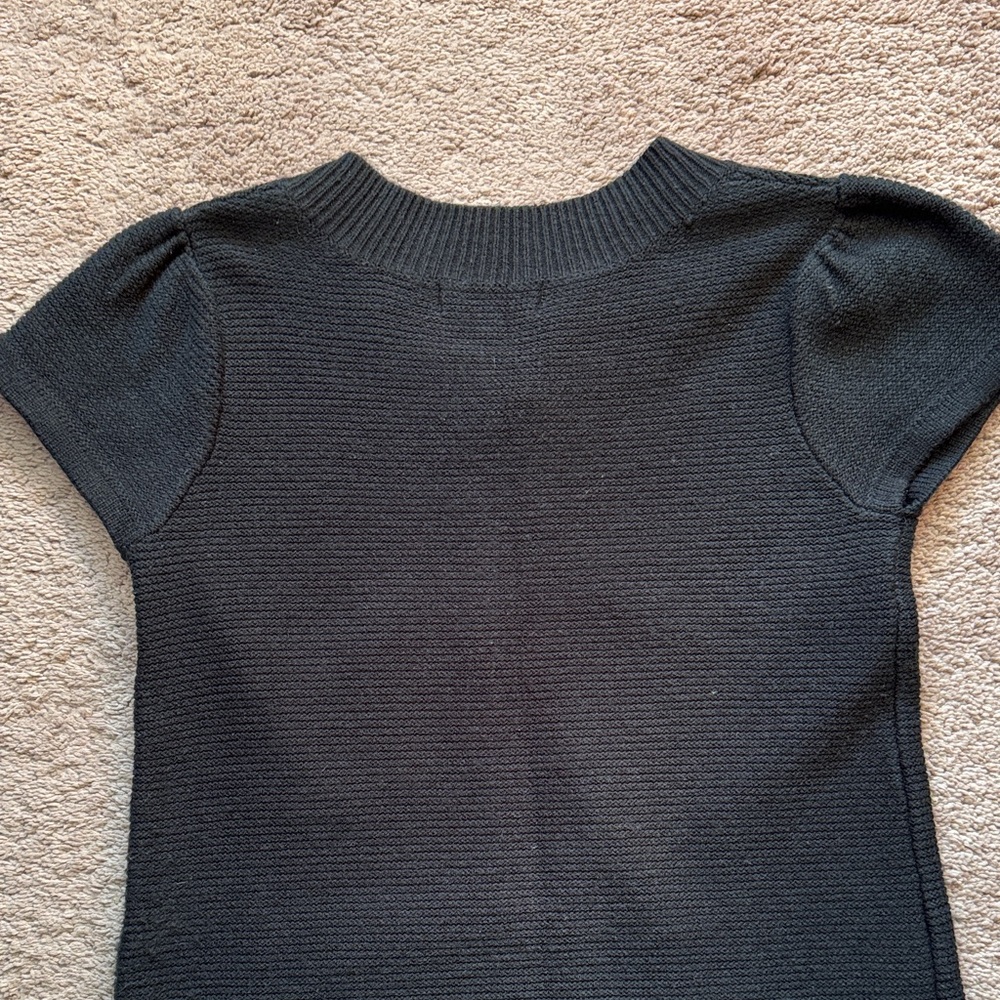 Mossimo Supply Co. Women’s Black Button-Front Knit Sweater Dress. Size Small - Picture 8 of 12